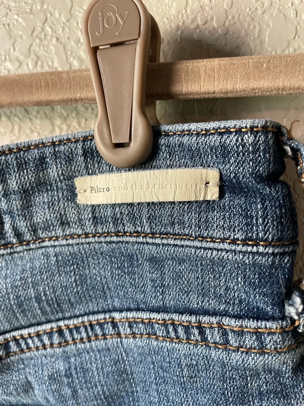 Pilcro and the Letterpress Womens 29 Slim Boyfriend Distressed Denim Jean Shorts